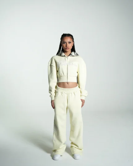 Female Pants Butter Yellow Tracksuit