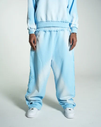 LeVoleur Unisex Pants Washed Blue