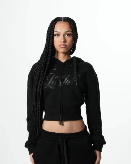 Levoleur Female Zipper Black Galaxy Hoodie