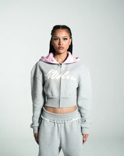 Levoleur Female Zipper Grey Hoodie