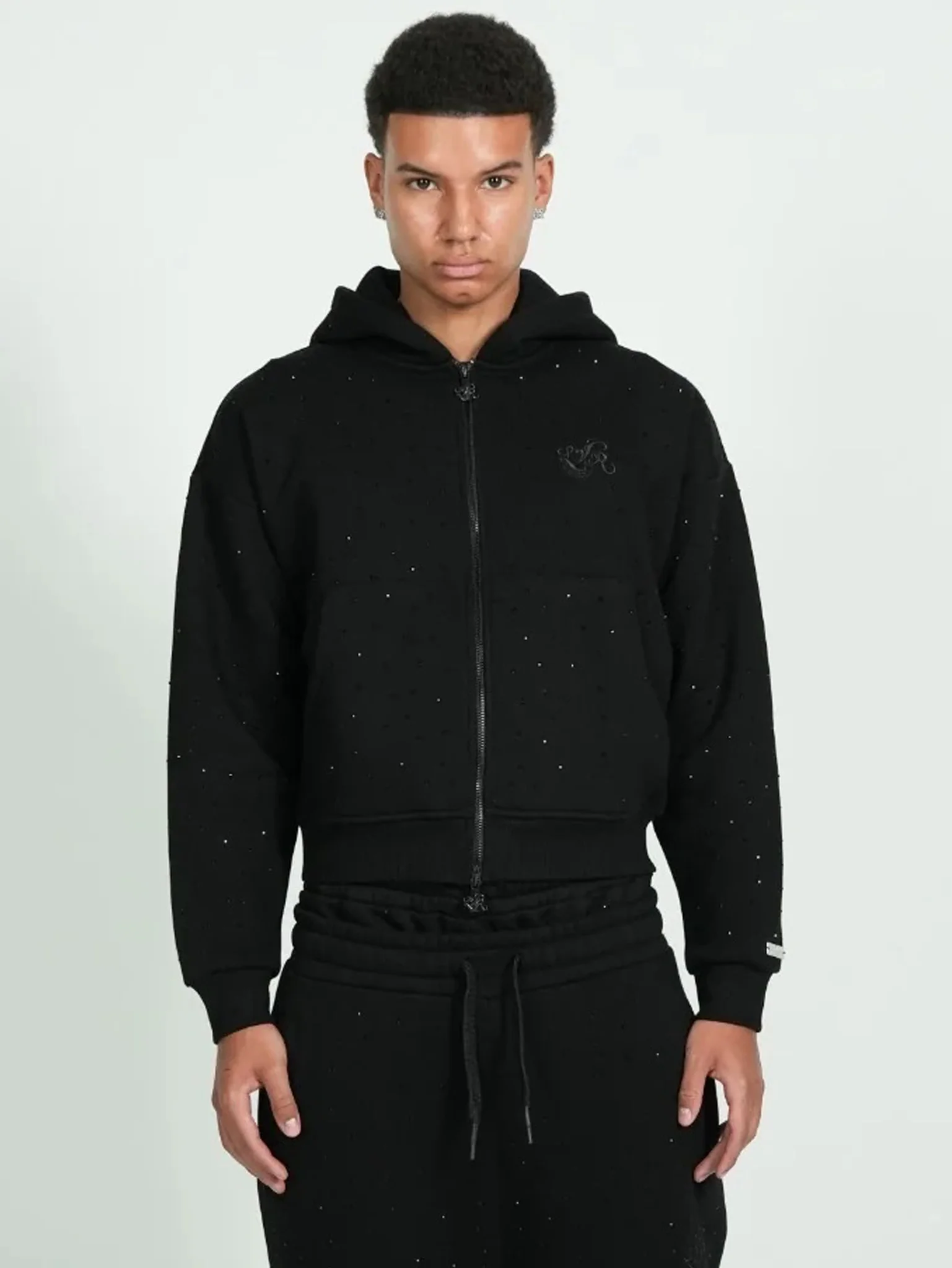 Levoleur Raws Zipper Black Galaxy Hoodie