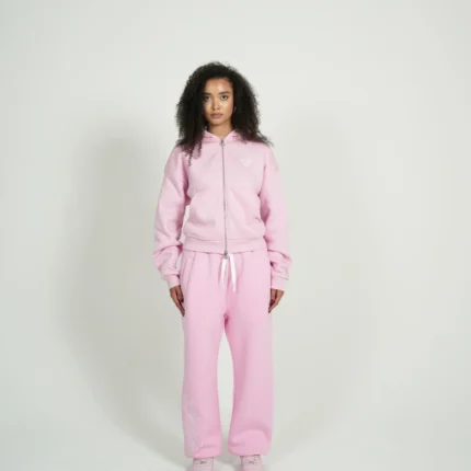 RAWS Zipper Babypink Tracksuit