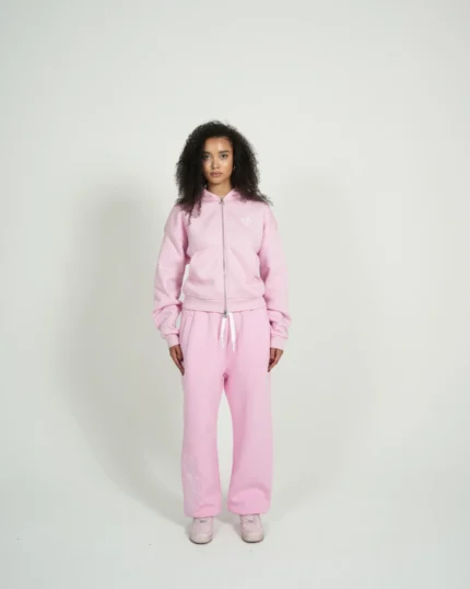 RAWS Zipper Babypink Tracksuit
