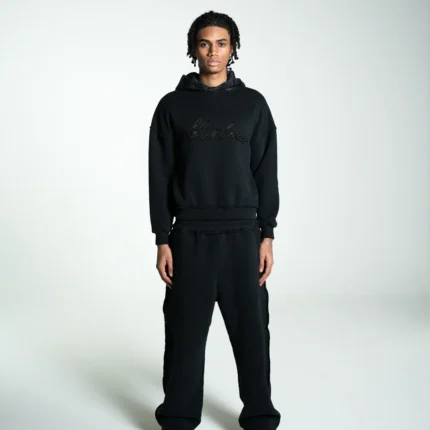 UNISEX Hoodie Black Tracksuit